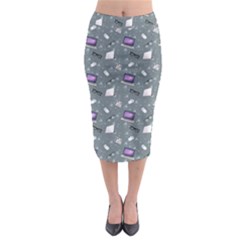 Office Works Midi Pencil Skirt by SychEva