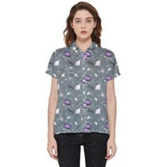 Office Works Short Sleeve Pocket Shirt by SychEva