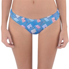 Notepads Pens And Pencils Reversible Hipster Bikini Bottoms by SychEva