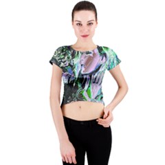 Glam Rocker Crew Neck Crop Top by MRNStudios