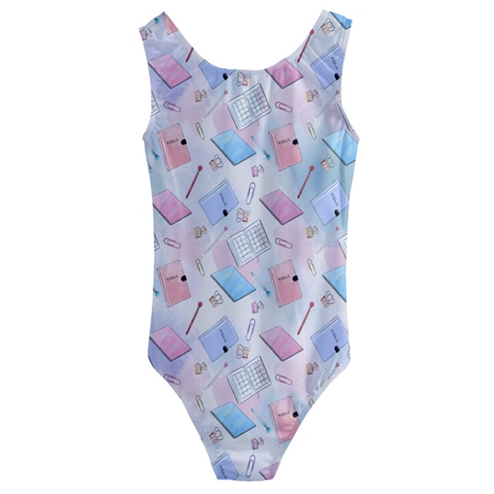 Notepads Pens And Pencils Kids  Cut-Out Back One Piece Swimsuit