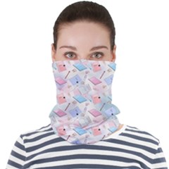 Notepads Pens And Pencils Face Seamless Bandana (adult) by SychEva