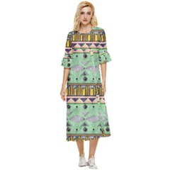 Play Me Double Cuff Midi Dress