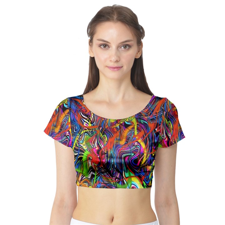 New-282 New-282 New-282 New-282 Short Sleeve Crop Top