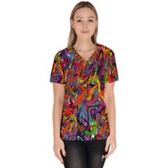 New-282 New-282 New-282 New-282 Women s V-neck Scrub Top by ArtworkByPatrick