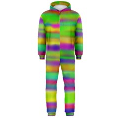 Mermaid And Unicorn Colors For Joy Hooded Jumpsuit (men) by pepitasart