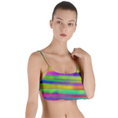 Mermaid And Unicorn Colors For Joy Layered Top Bikini Top  by pepitasart