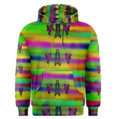 Mermaids And Unicorn Colors For Flower Joy Men s Core Hoodie by pepitasart