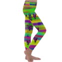 Mermaids And Unicorn Colors For Flower Joy Kids  Lightweight Velour Classic Yoga Leggings View3