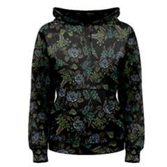 Moody Flora Women s Pullover Hoodie