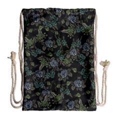 Moody Flora Drawstring Bag (large)