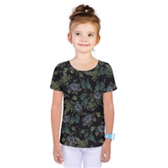 Moody Flora Kids  One Piece Tee