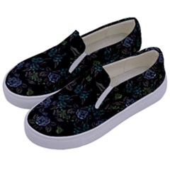 Moody Flora Kids  Canvas Slip Ons