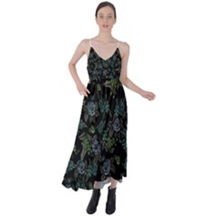 Moody Flora Tie Back Maxi Dress by BubbSnugg