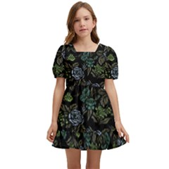 Moody Flora Kids  Short Sleeve Dolly Dress by BubbSnugg