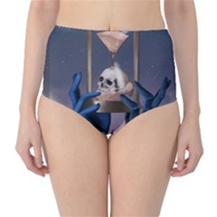 Death Classic High-waist Bikini Bottoms by Blueketchupshop