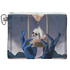 Death Canvas Cosmetic Bag (xxl) by Blueketchupshop