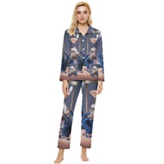 Death Womens  Long Sleeve Velvet Pocket Pajamas Set by Blueketchupshop