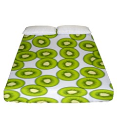 Kiwi Pattern Fitted Sheet (king Size) by Valentinaart