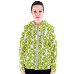 Kiwi Pattern Women s Zipper Hoodie by Valentinaart