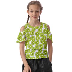 Kiwi Pattern Kids  Butterfly Cutout Tee