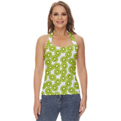 Kiwi Pattern Basic Halter Top