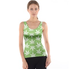 Weed Pattern Tank Top by Valentinaart