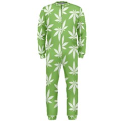 Weed Pattern Onepiece Jumpsuit (men) by Valentinaart