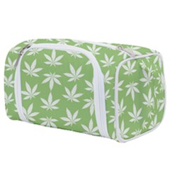 Weed Pattern Toiletries Pouch by Valentinaart