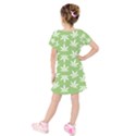 Weed Pattern Kids  Short Sleeve Velvet Dress View2