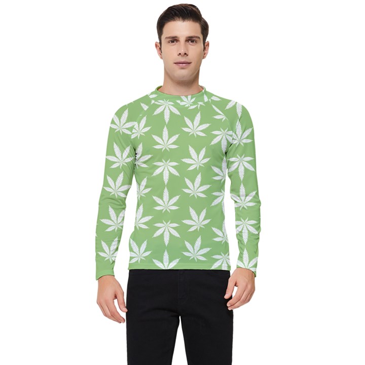 Weed Pattern Men s Long Sleeve Rash Guard