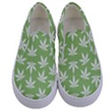 Weed Pattern Kids  Canvas Slip Ons View1