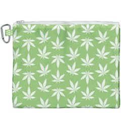 Weed Pattern Canvas Cosmetic Bag (xxxl) by Valentinaart