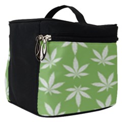 Weed Pattern Make Up Travel Bag (small) by Valentinaart