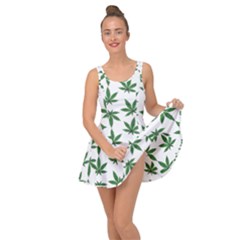 Weed Pattern Inside Out Casual Dress by Valentinaart