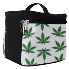 Weed Pattern Make Up Travel Bag (small) by Valentinaart