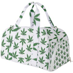 Weed Pattern Burner Gym Duffel Bag by Valentinaart