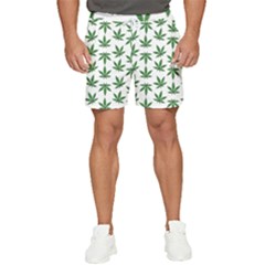 Weed Pattern Men s Runner Shorts