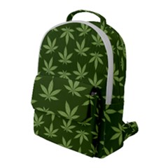 Weed Pattern Flap Pocket Backpack (large) by Valentinaart