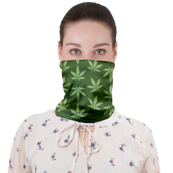 Weed Pattern Face Covering Bandana (Adult)