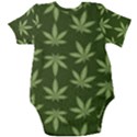 Weed Pattern Baby Short Sleeve Onesie Bodysuit View2