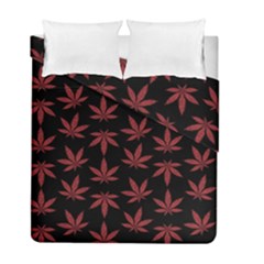 Weed Pattern Duvet Cover Double Side (full/ Double Size) by Valentinaart