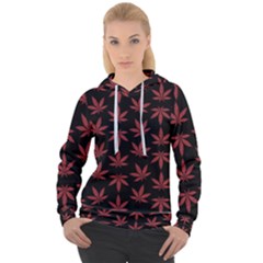 Weed Pattern Women s Overhead Hoodie by Valentinaart