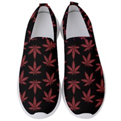 Weed Pattern Men s Slip On Sneakers by Valentinaart