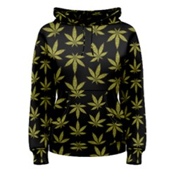 Weed Pattern Women s Pullover Hoodie