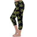 Weed Pattern Capri Winter Leggings  View2