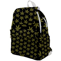 Weed Pattern Top Flap Backpack