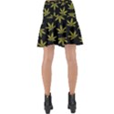 Weed Pattern Wrap Front Skirt View2