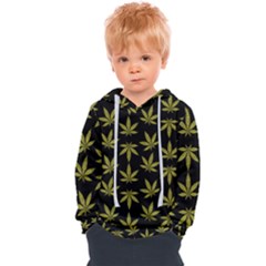 Weed Pattern Kids  Overhead Hoodie