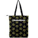 Weed Pattern Double Zip Up Tote Bag View2